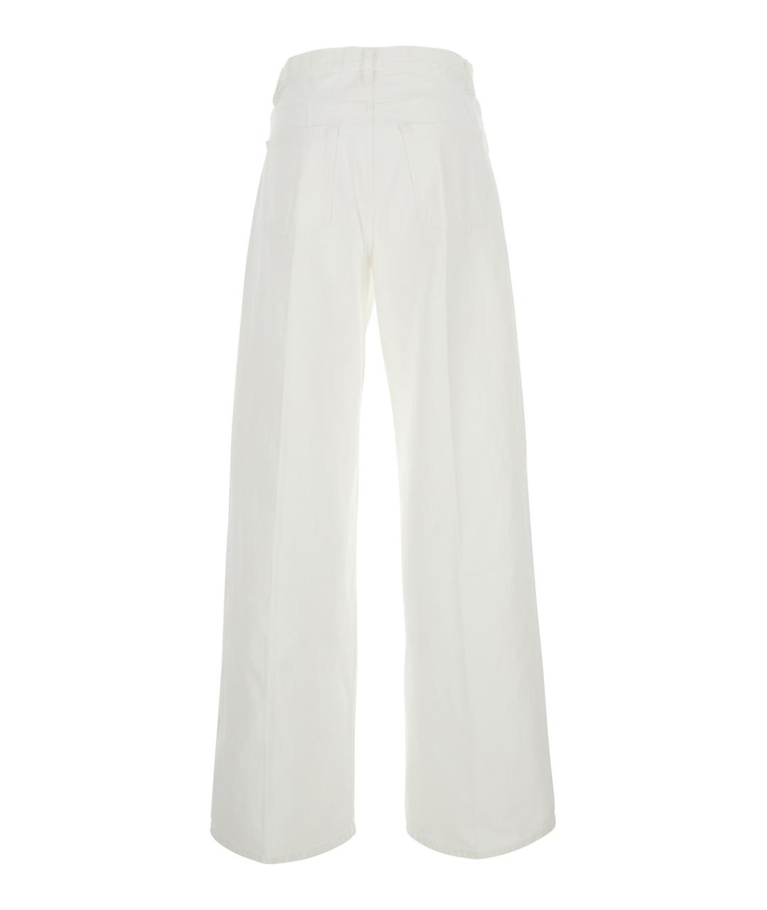 FRAME Белые прямые джинсы, фото 2