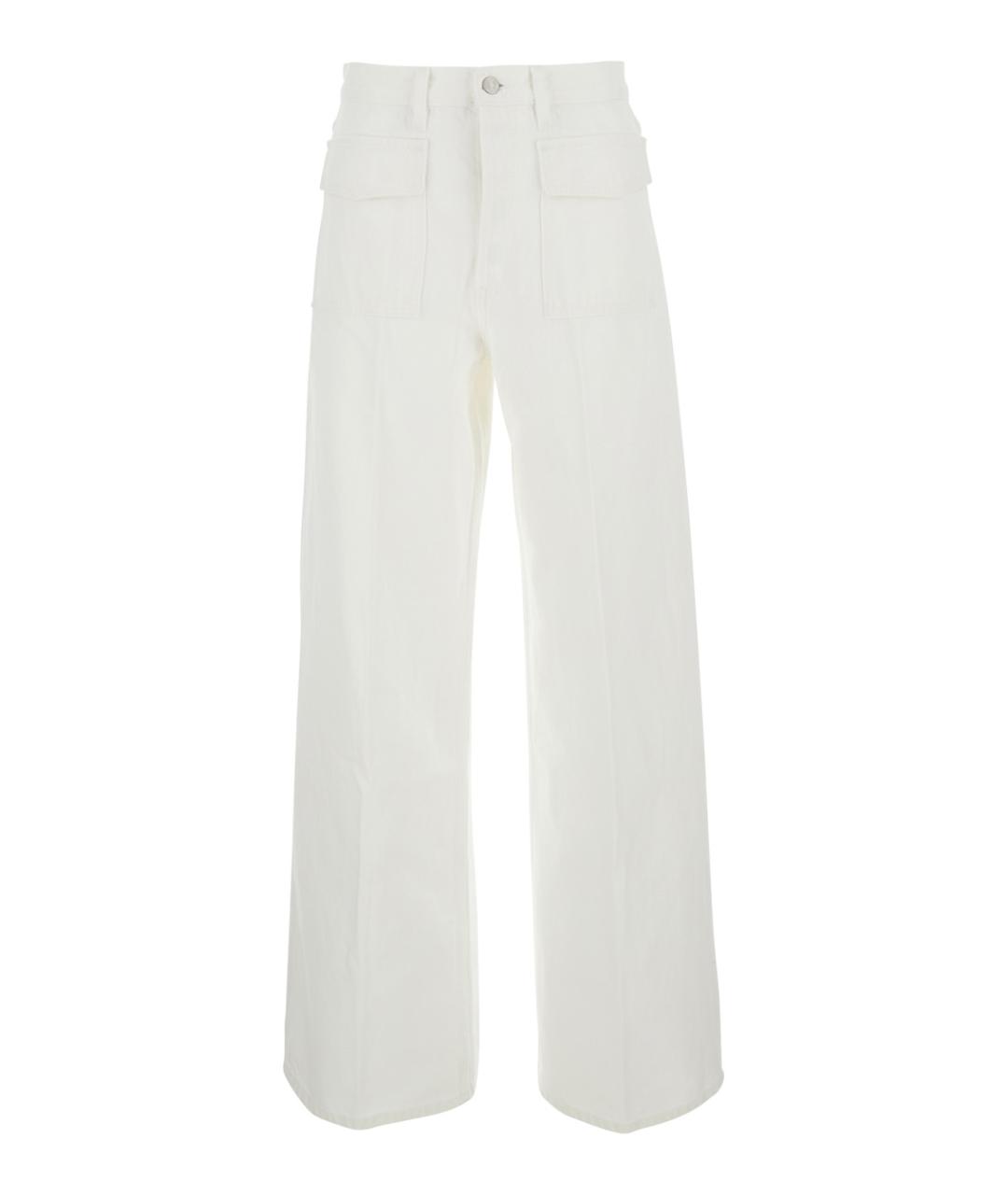 FRAME Белые прямые джинсы, фото 1