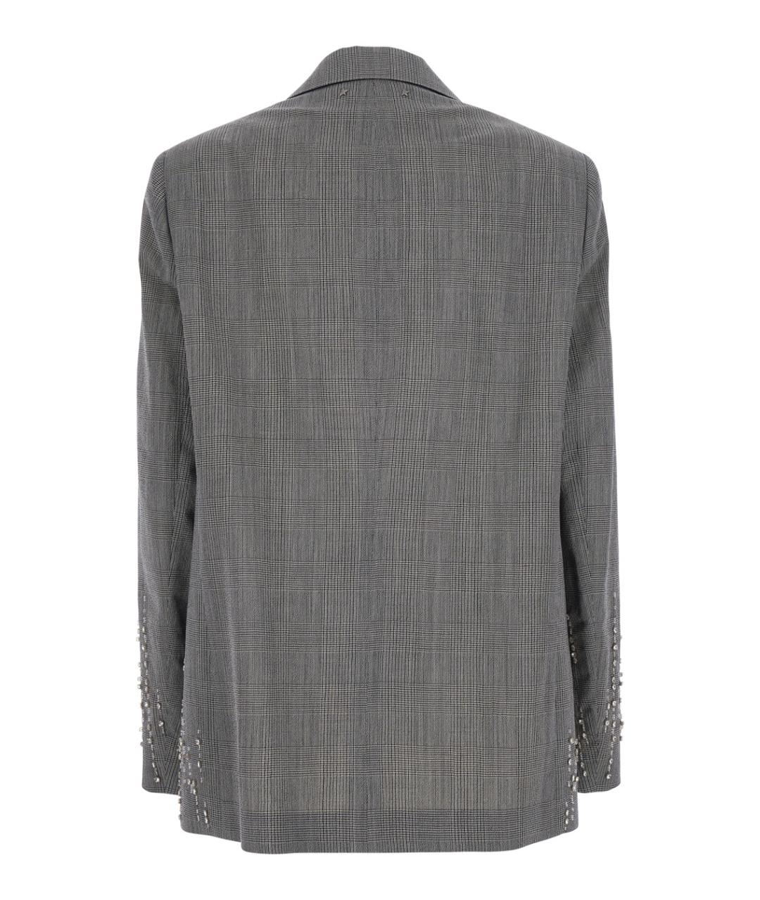 GOLDEN GOOSE DELUXE BRAND Серый шерстяной жакет/пиджак, фото 2