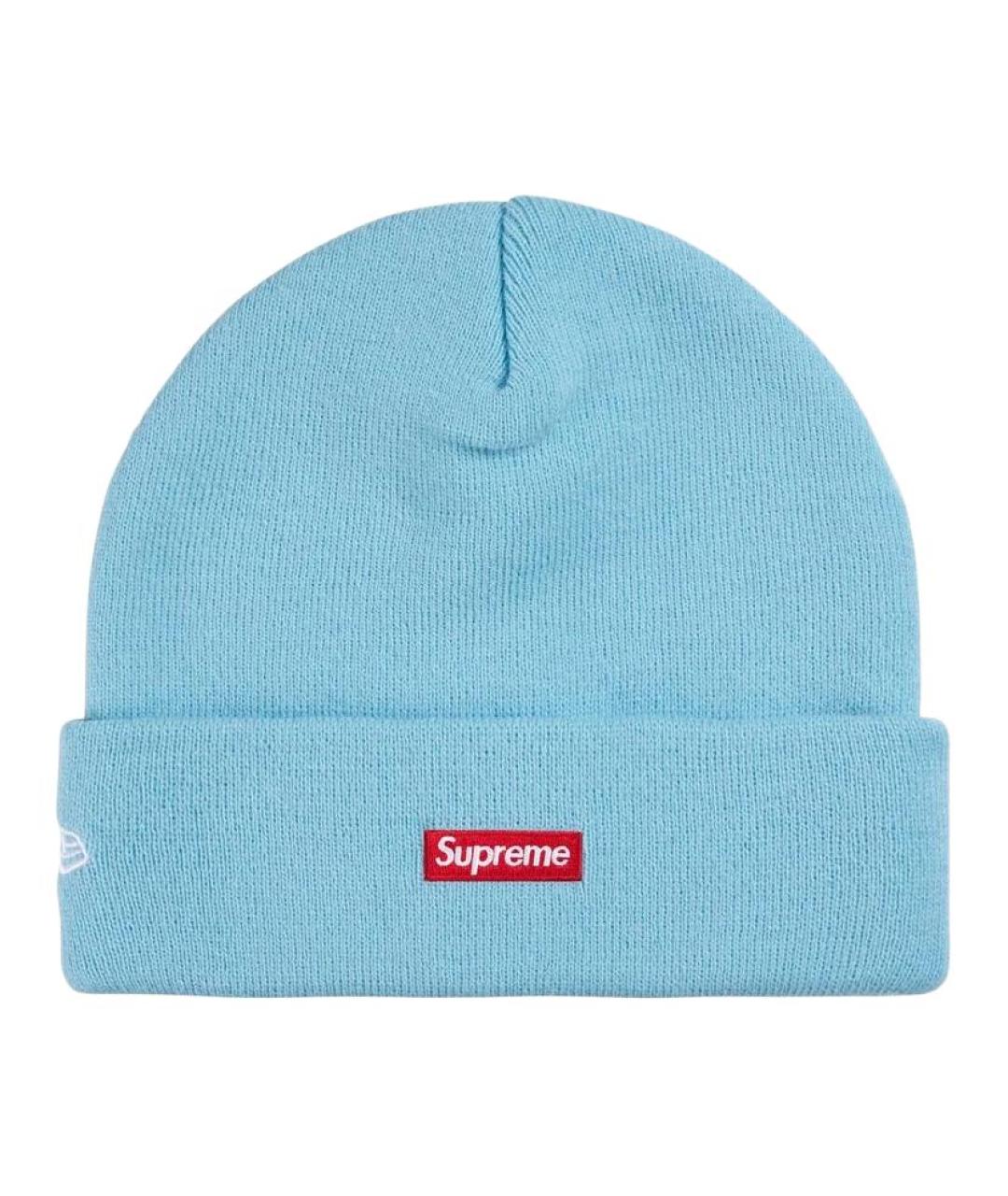 SUPREME Синяя синтетическая шапка, фото 2