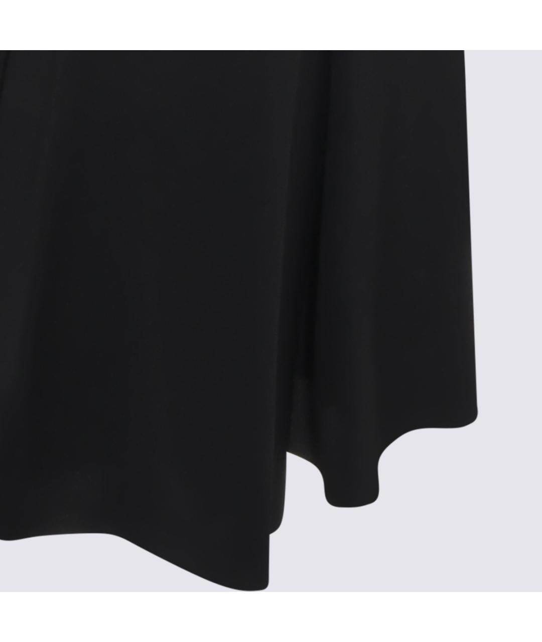 RICK OWENS Черная ацетатная юбка миди, фото 4