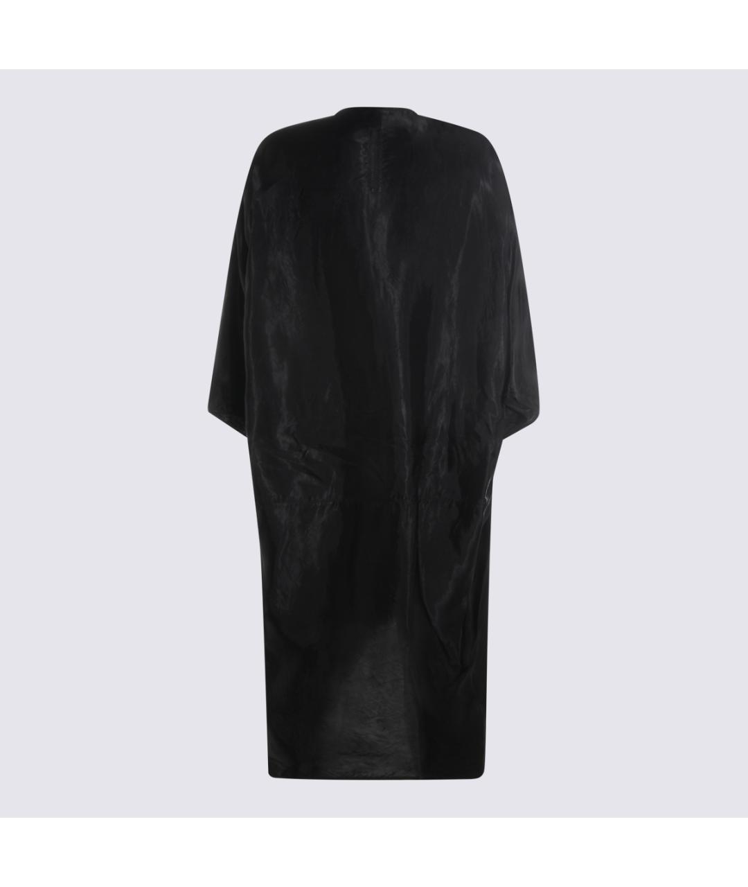 RICK OWENS Черное вискозное повседневное платье, фото 2
