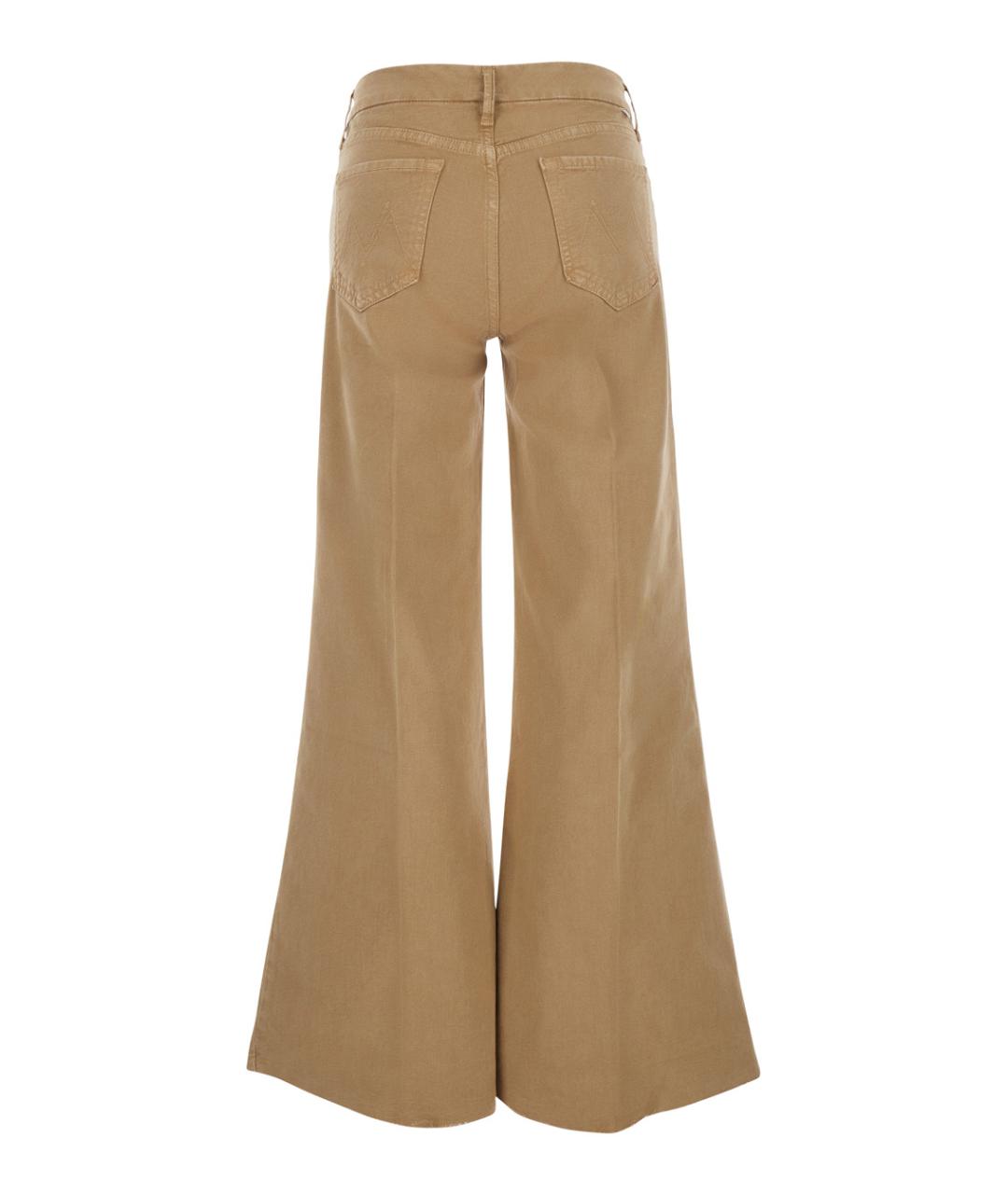 MOTHER Коричневые хлопковые прямые джинсы, фото 2