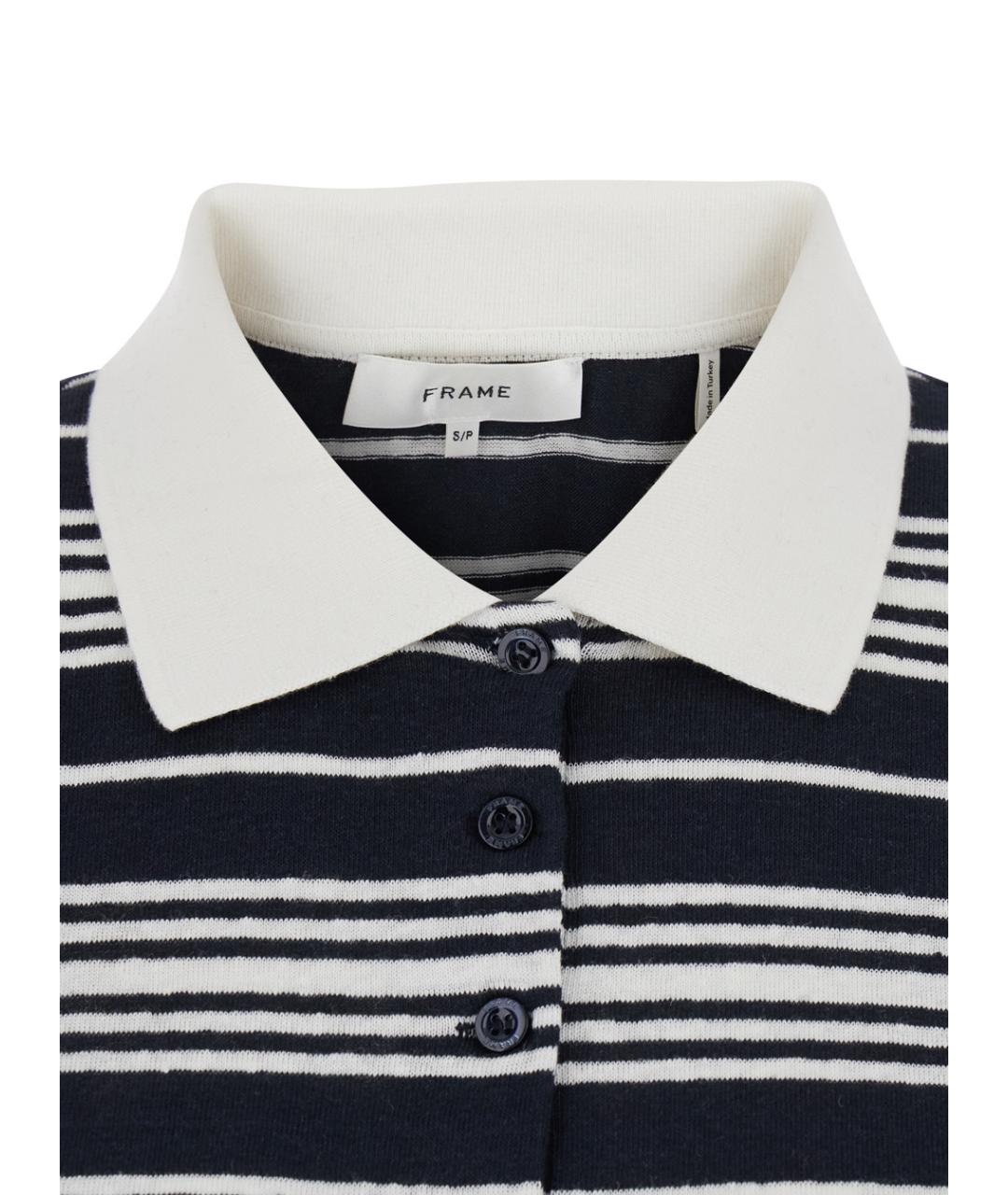 FRAME Черная хлопковая футболка, фото 3