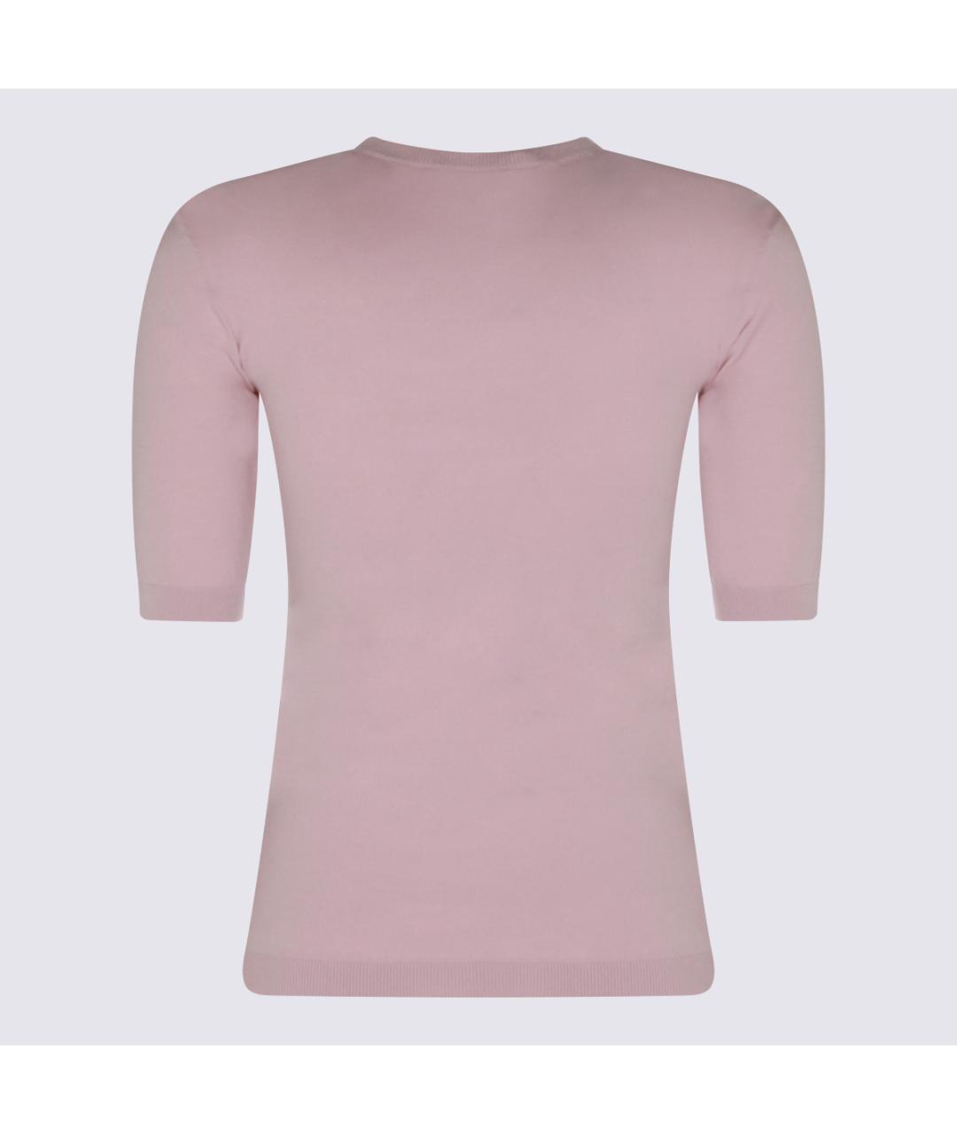 MAX MARA Розовая вискозная футболка, фото 2