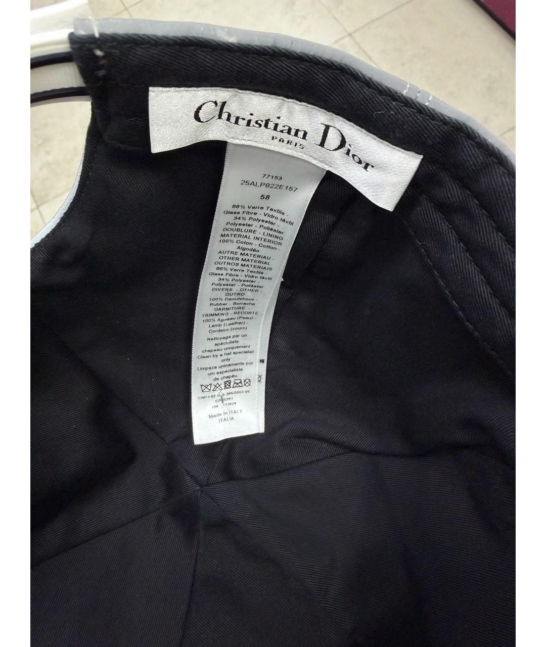 CHRISTIAN DIOR Серая хлопковая кепка/бейсболка, фото 5