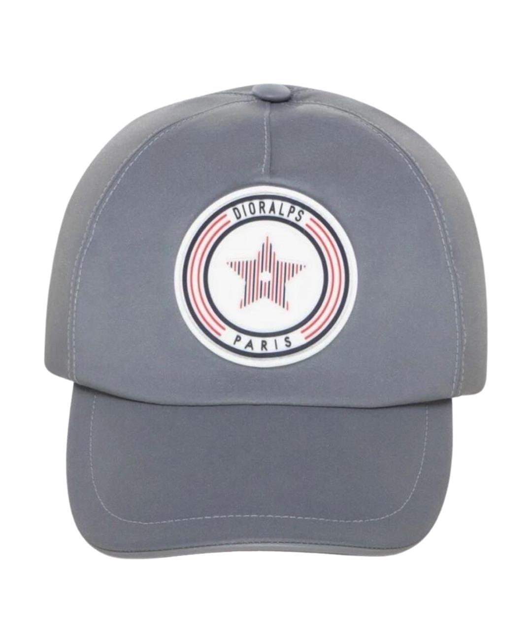 CHRISTIAN DIOR Серая хлопковая кепка/бейсболка, фото 1