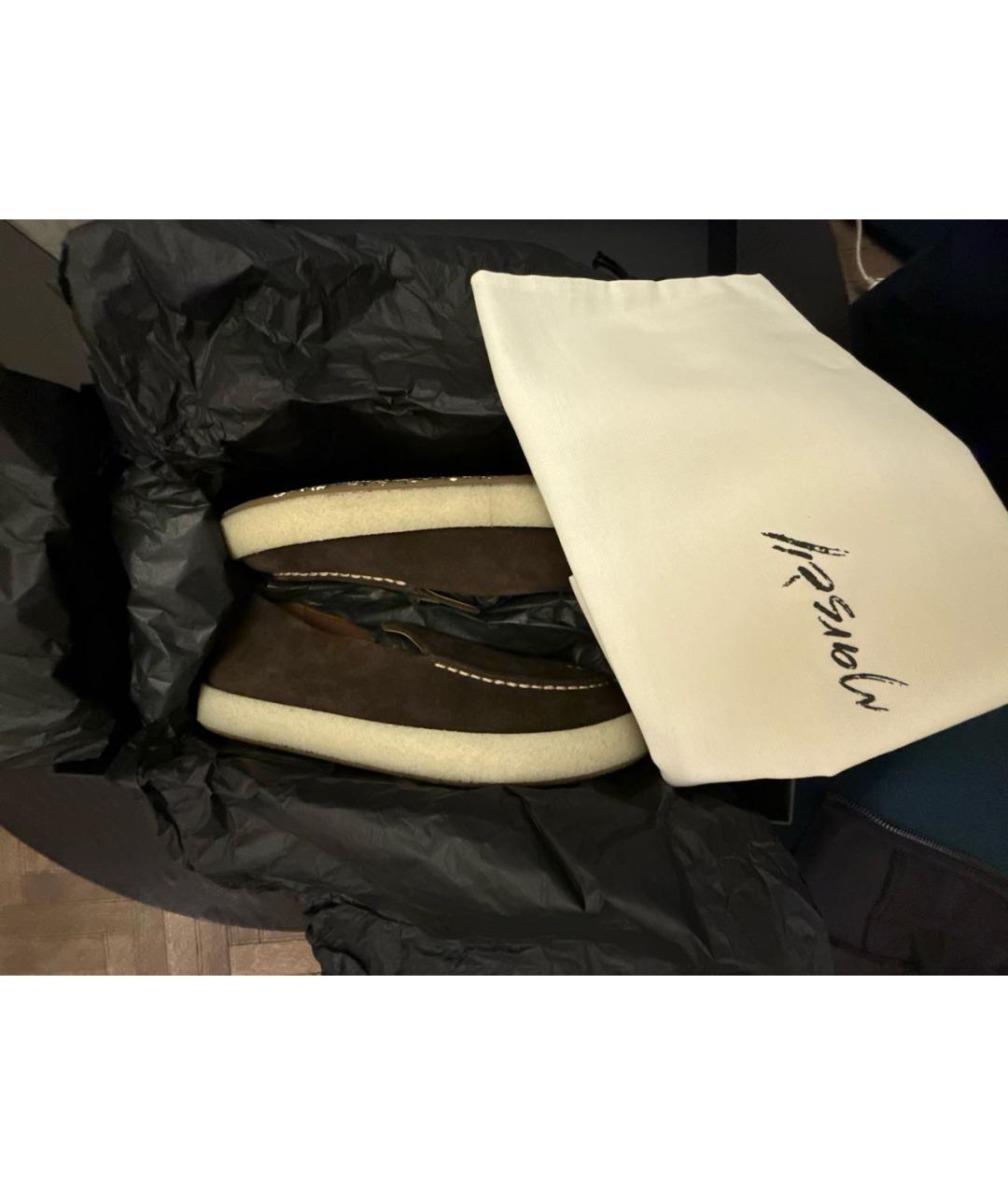 MARSELL Коричневые замшевые лоферы, фото 3