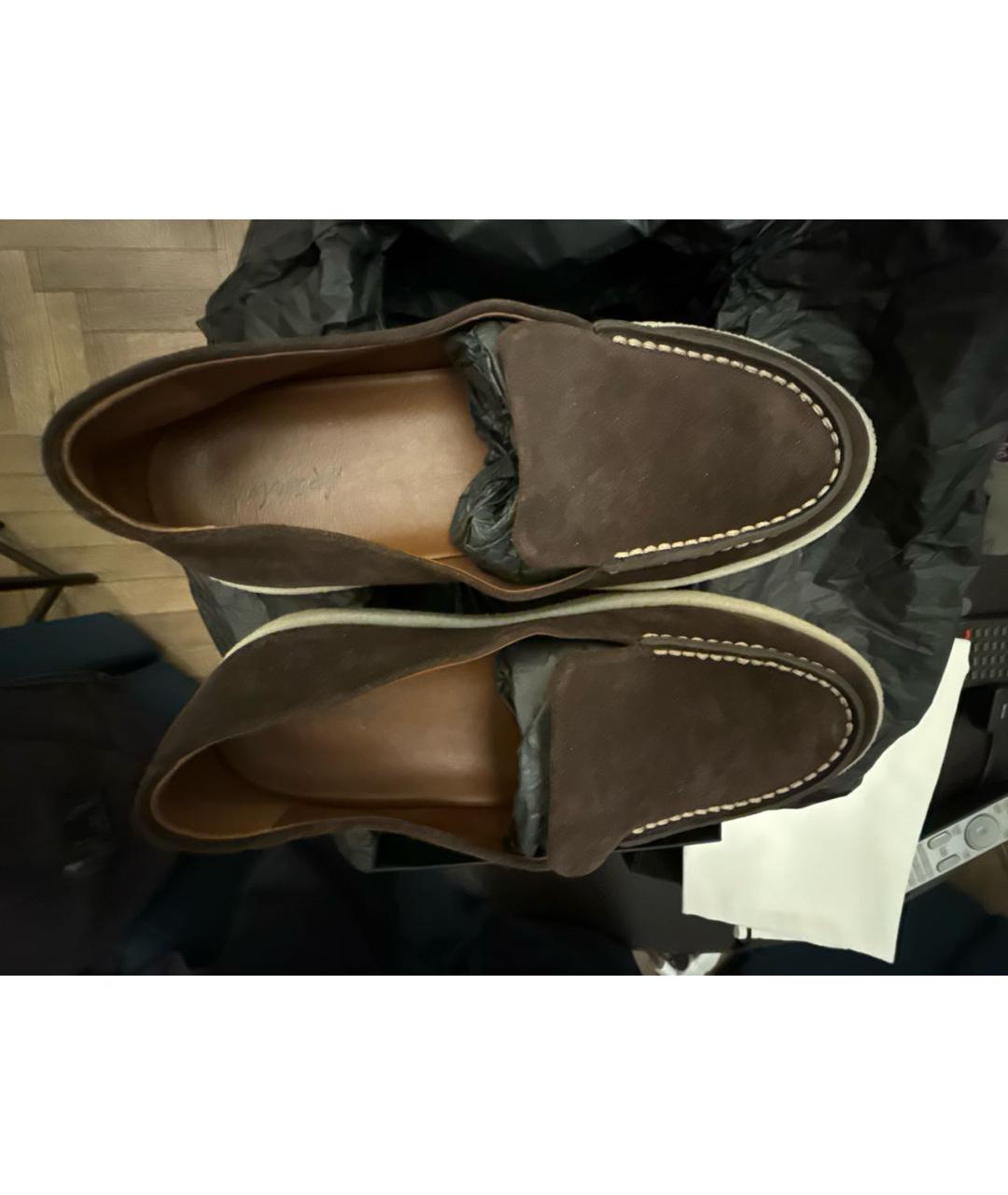 MARSELL Коричневые замшевые лоферы, фото 4