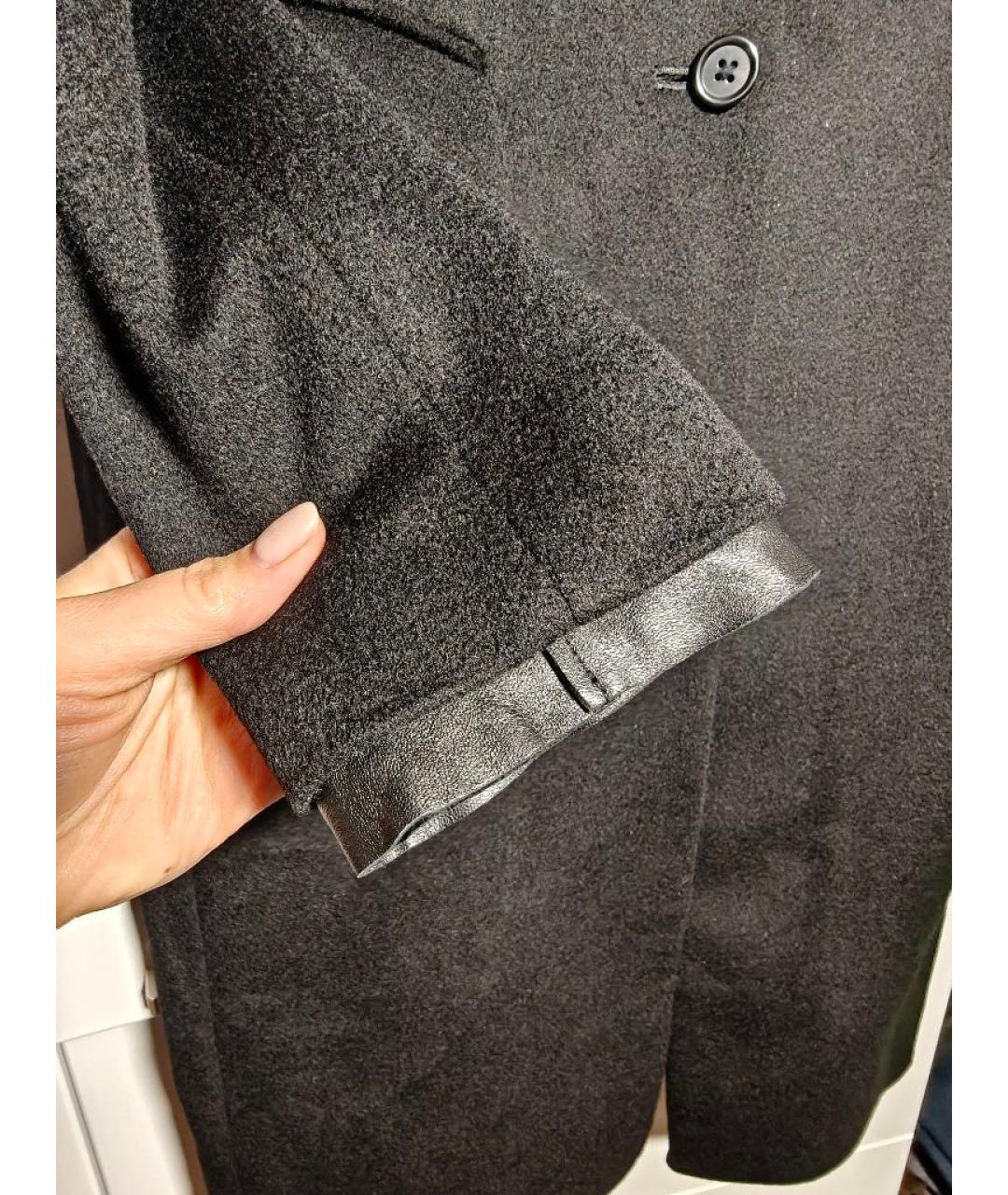 JOSEPH Черное шерстяное пальто, фото 5