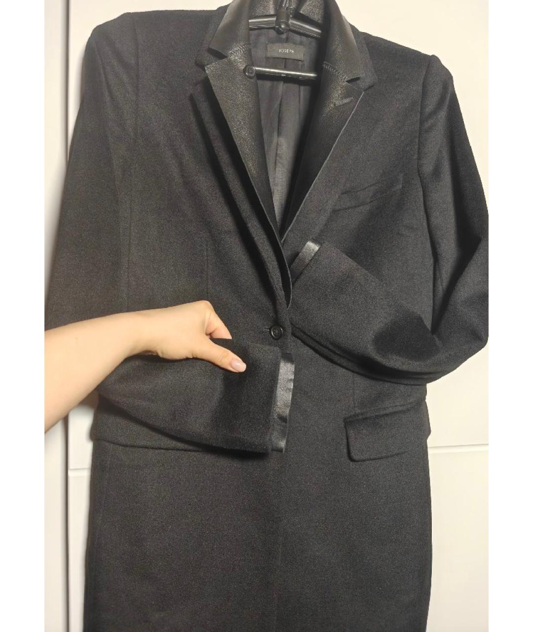 JOSEPH Черное шерстяное пальто, фото 4