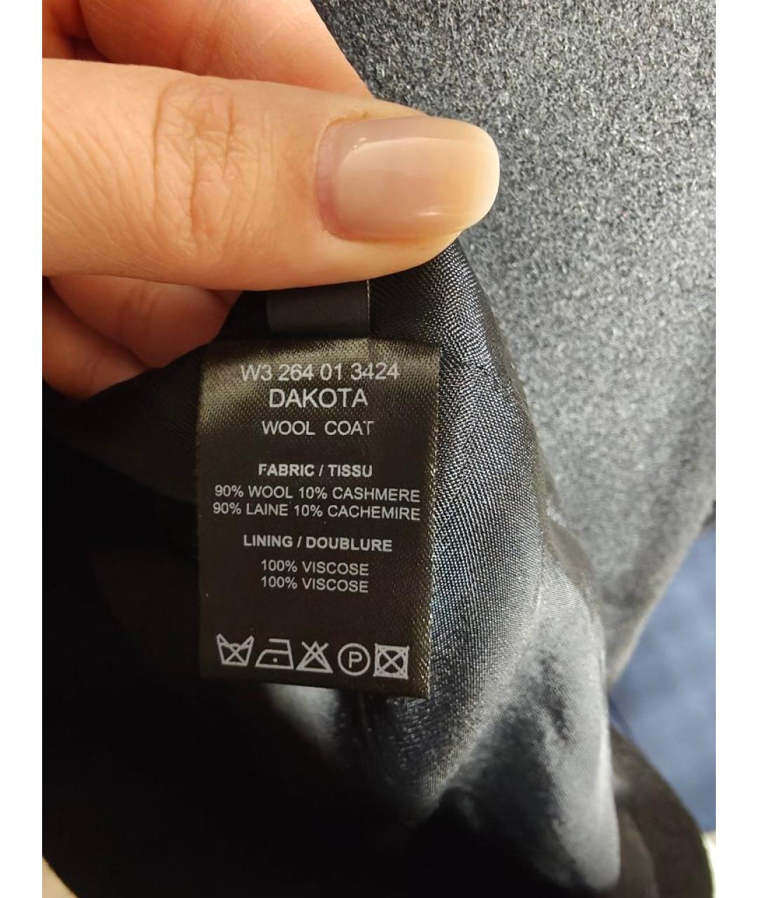 JOSEPH Черное шерстяное пальто, фото 8