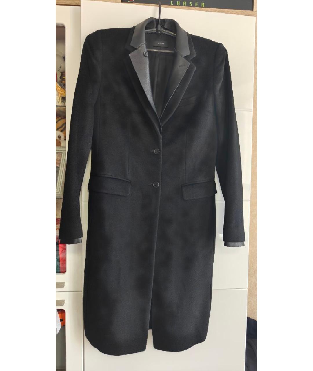 JOSEPH Черное шерстяное пальто, фото 10