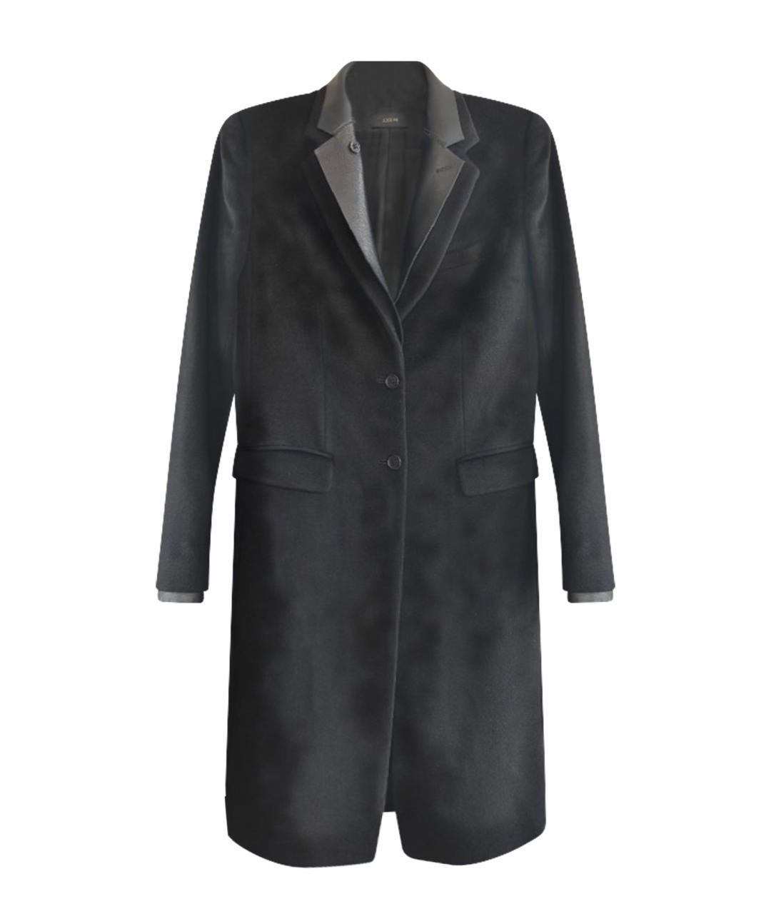 JOSEPH Черное шерстяное пальто, фото 1