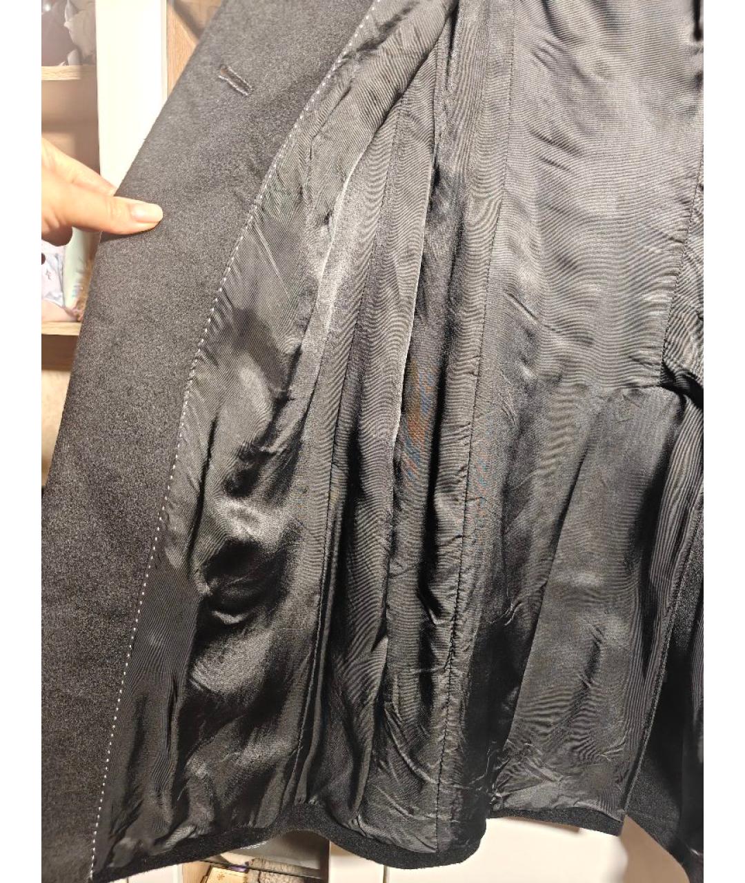 JOSEPH Черное шерстяное пальто, фото 9