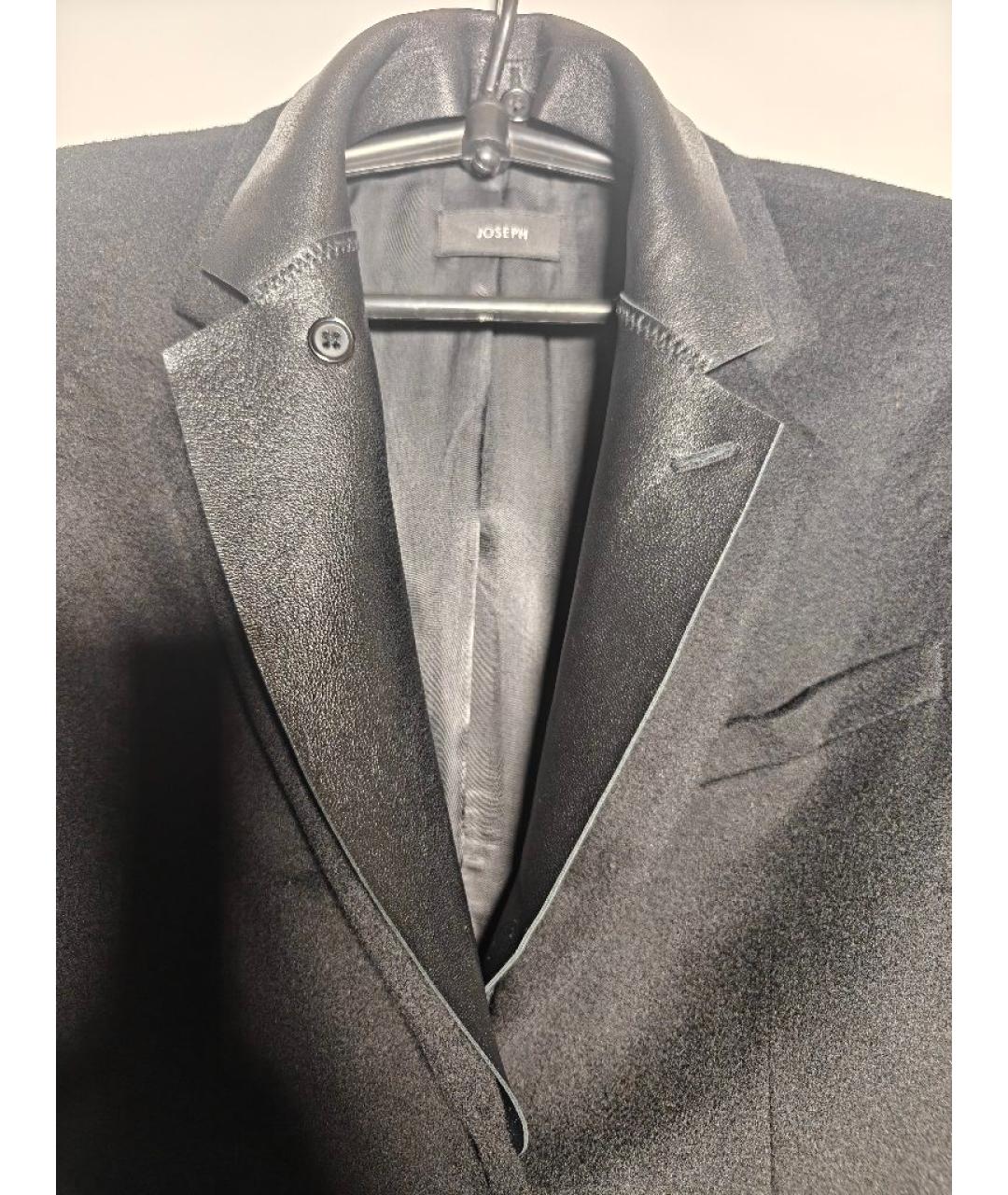 JOSEPH Черное шерстяное пальто, фото 3