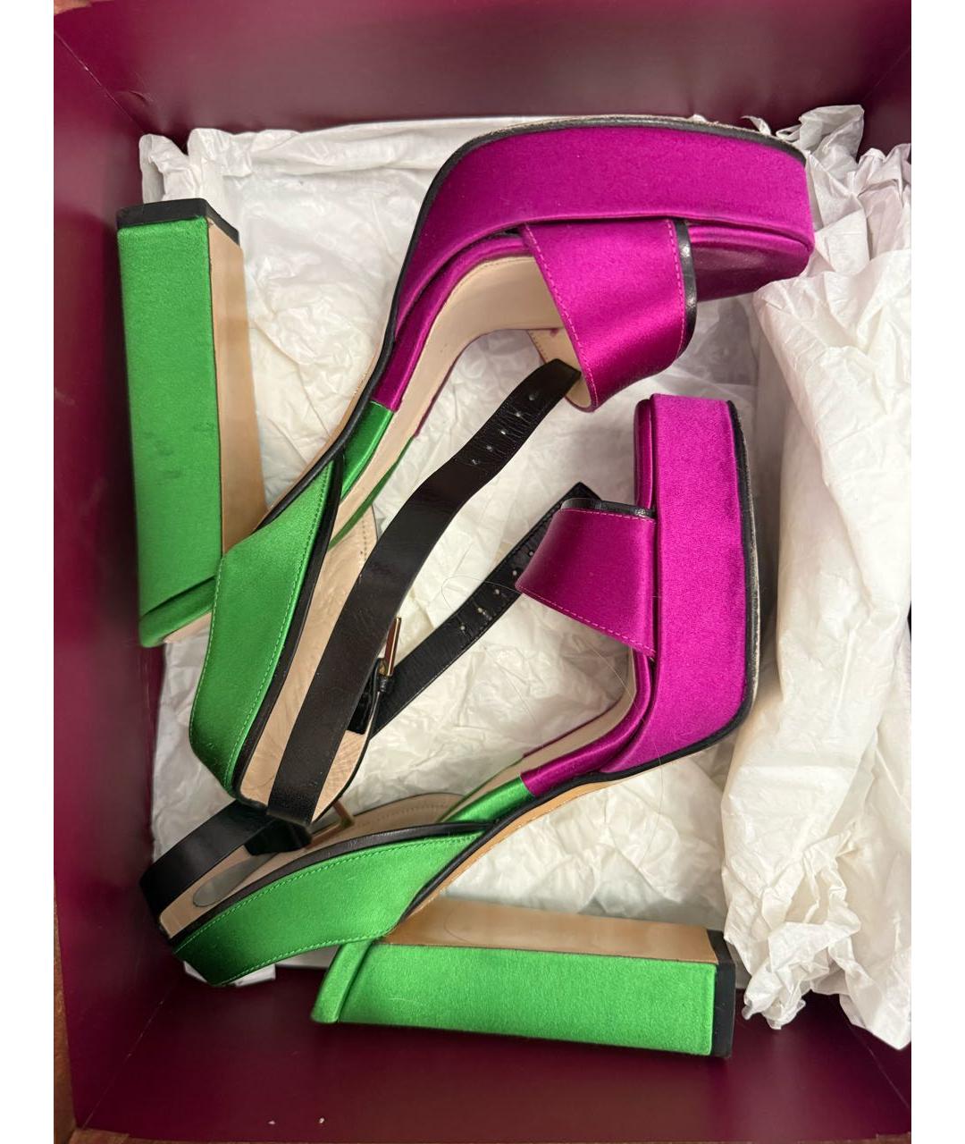 ETRO Мульти текстильные босоножки, фото 8