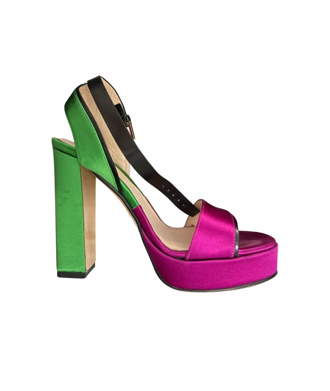 ETRO Мульти текстильные босоножки, фото 1