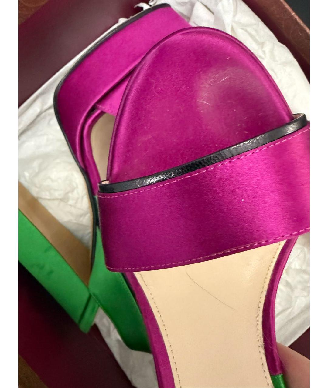 ETRO Мульти текстильные босоножки, фото 4