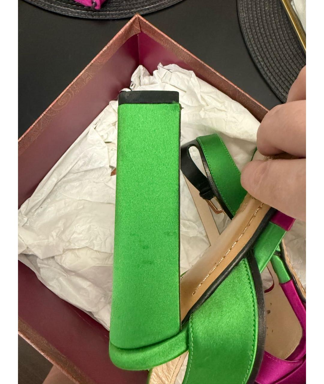 ETRO Мульти текстильные босоножки, фото 3