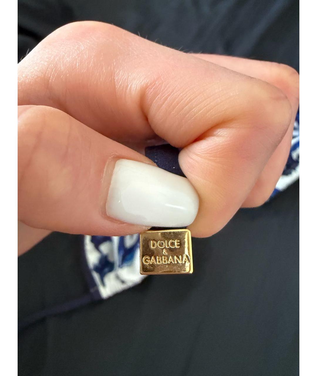 DOLCE&GABBANA Голубой полиамидовый купальник, фото 5