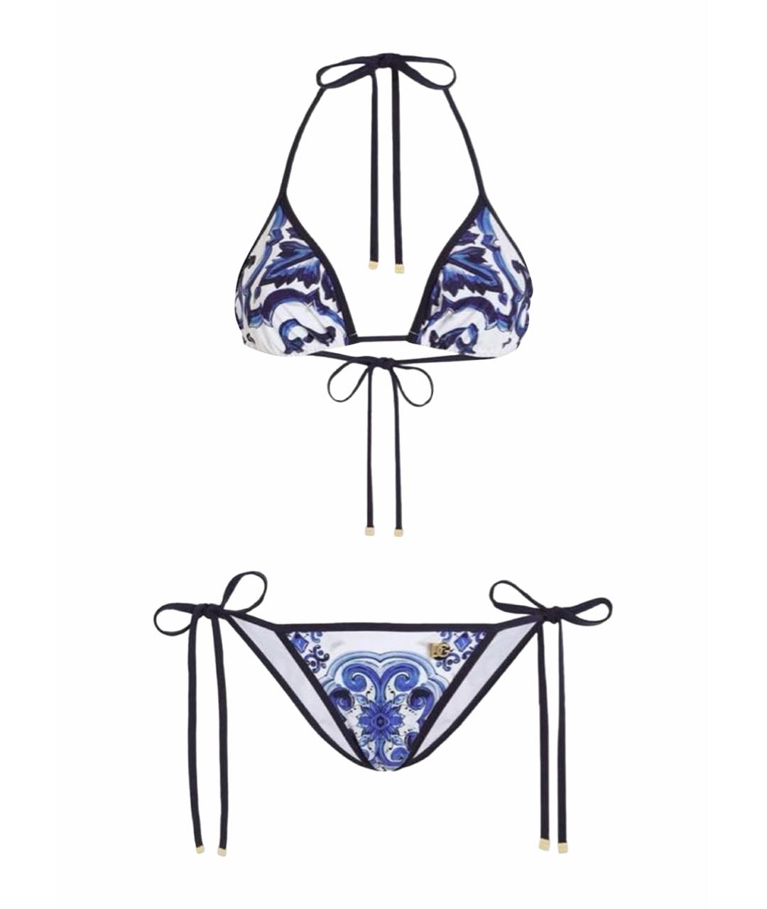 DOLCE&GABBANA Голубой полиамидовый купальник, фото 1