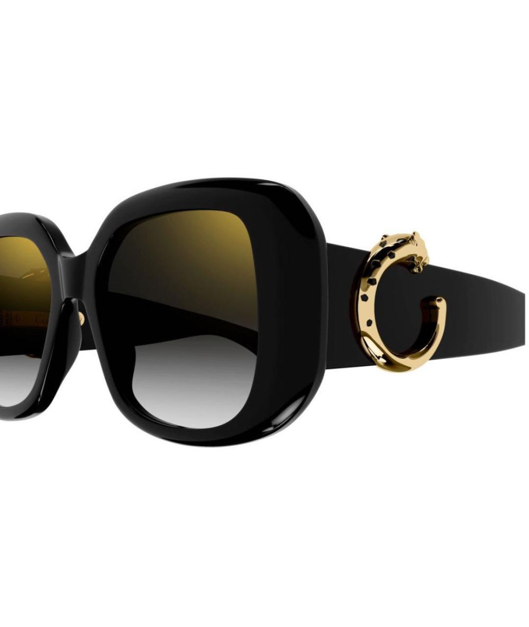 CARTIER Черные пластиковые солнцезащитные очки, фото 3