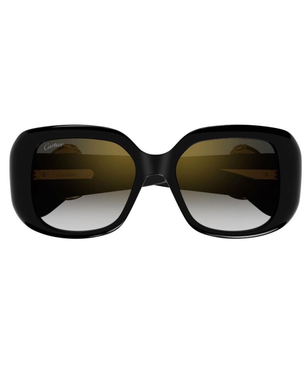 CARTIER Черные пластиковые солнцезащитные очки, фото 2
