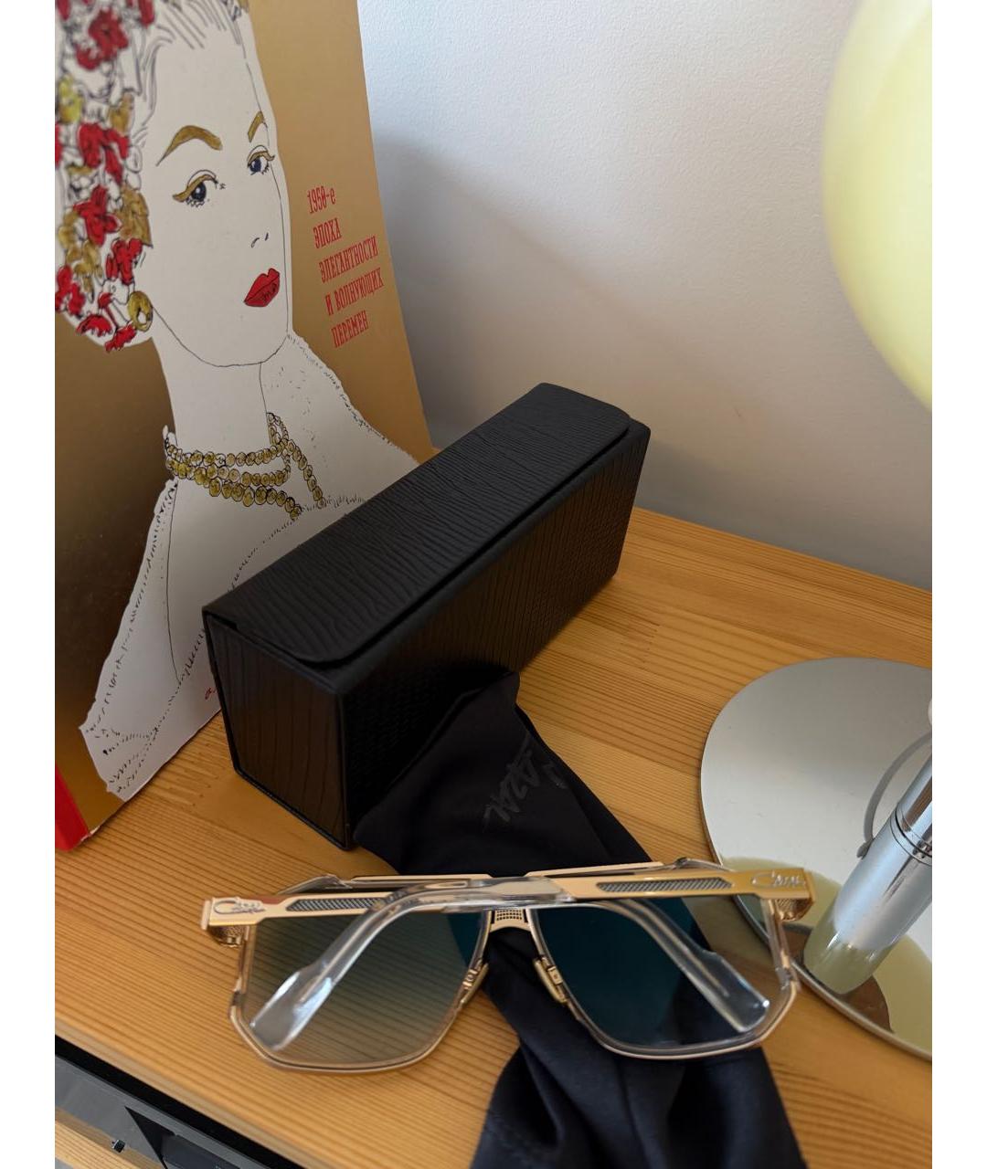 CAZAL Золотые пластиковые солнцезащитные очки, фото 8
