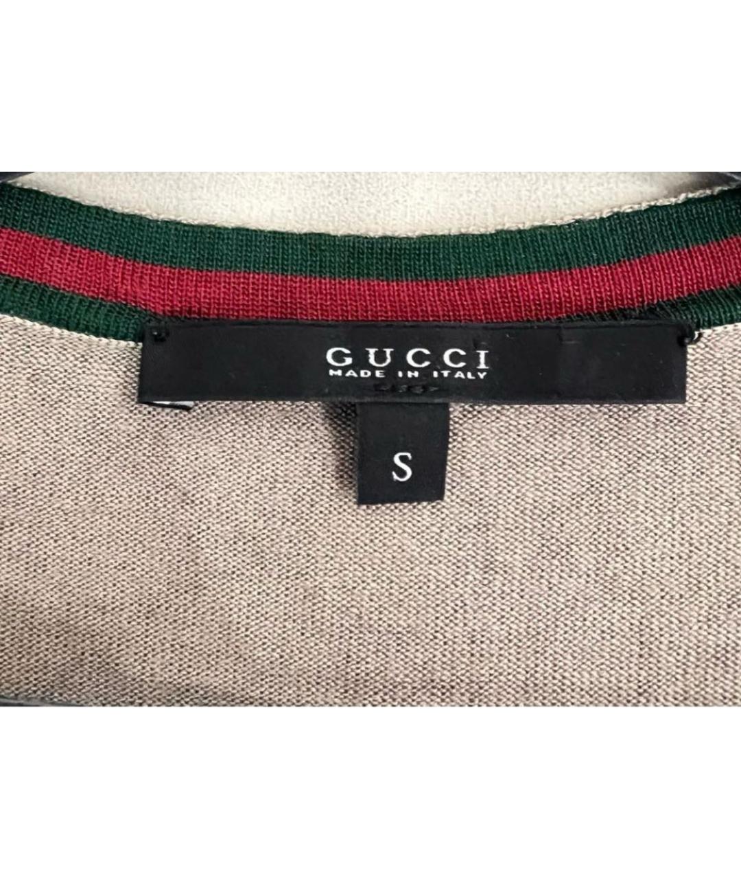 GUCCI Бежевый кашемировый джемпер / свитер, фото 2