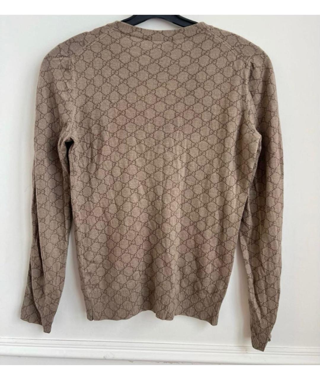 GUCCI Бежевый кашемировый джемпер / свитер, фото 5