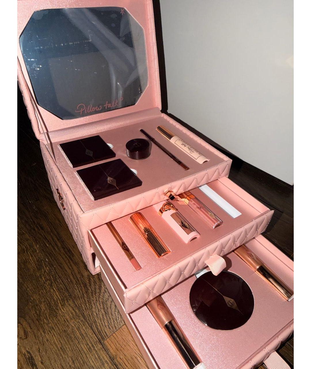 CHARLOTTE TILBURY Розовая косметичка из искусственной кожи, фото 3