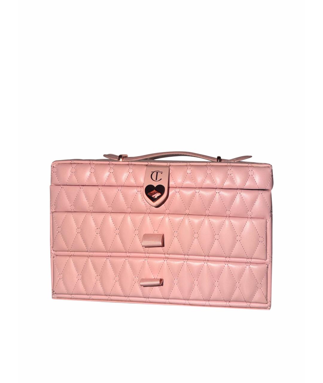 CHARLOTTE TILBURY Розовая косметичка из искусственной кожи, фото 1