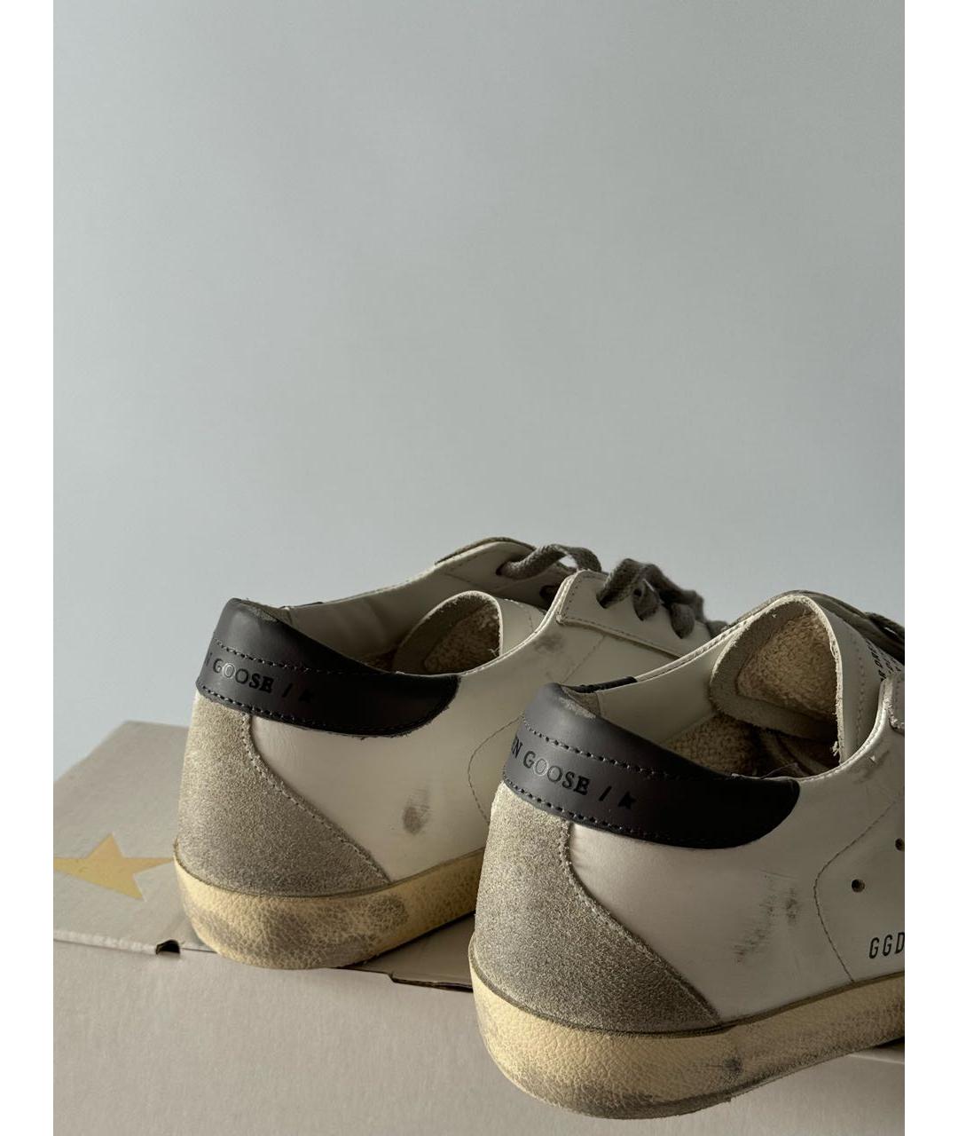 GOLDEN GOOSE DELUXE BRAND Белые кожаные кеды, фото 4