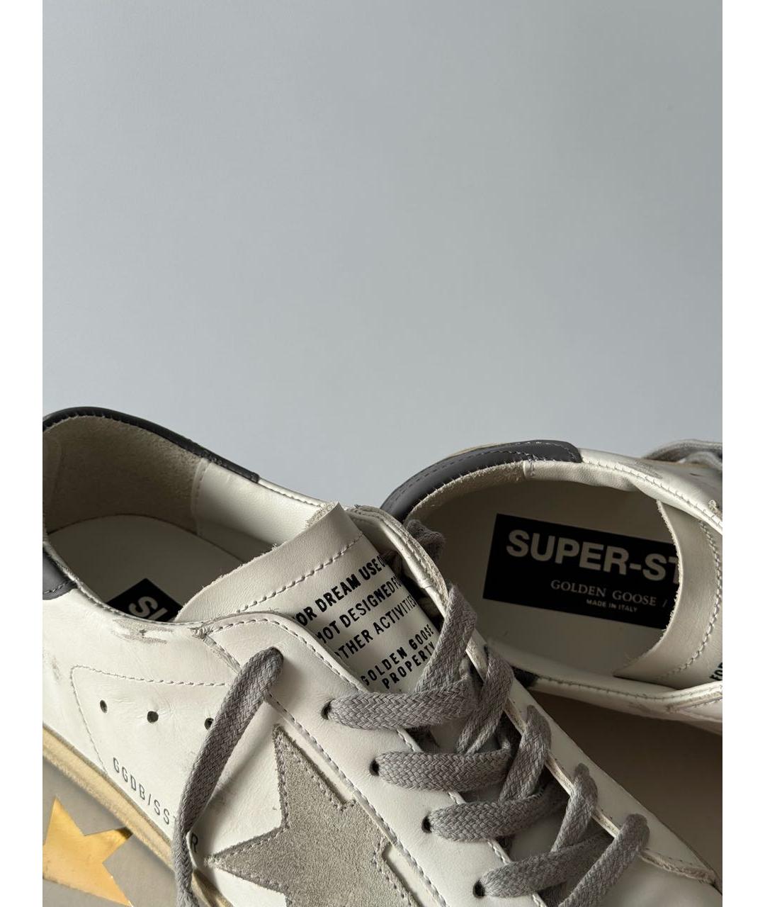 GOLDEN GOOSE DELUXE BRAND Белые кожаные кеды, фото 3