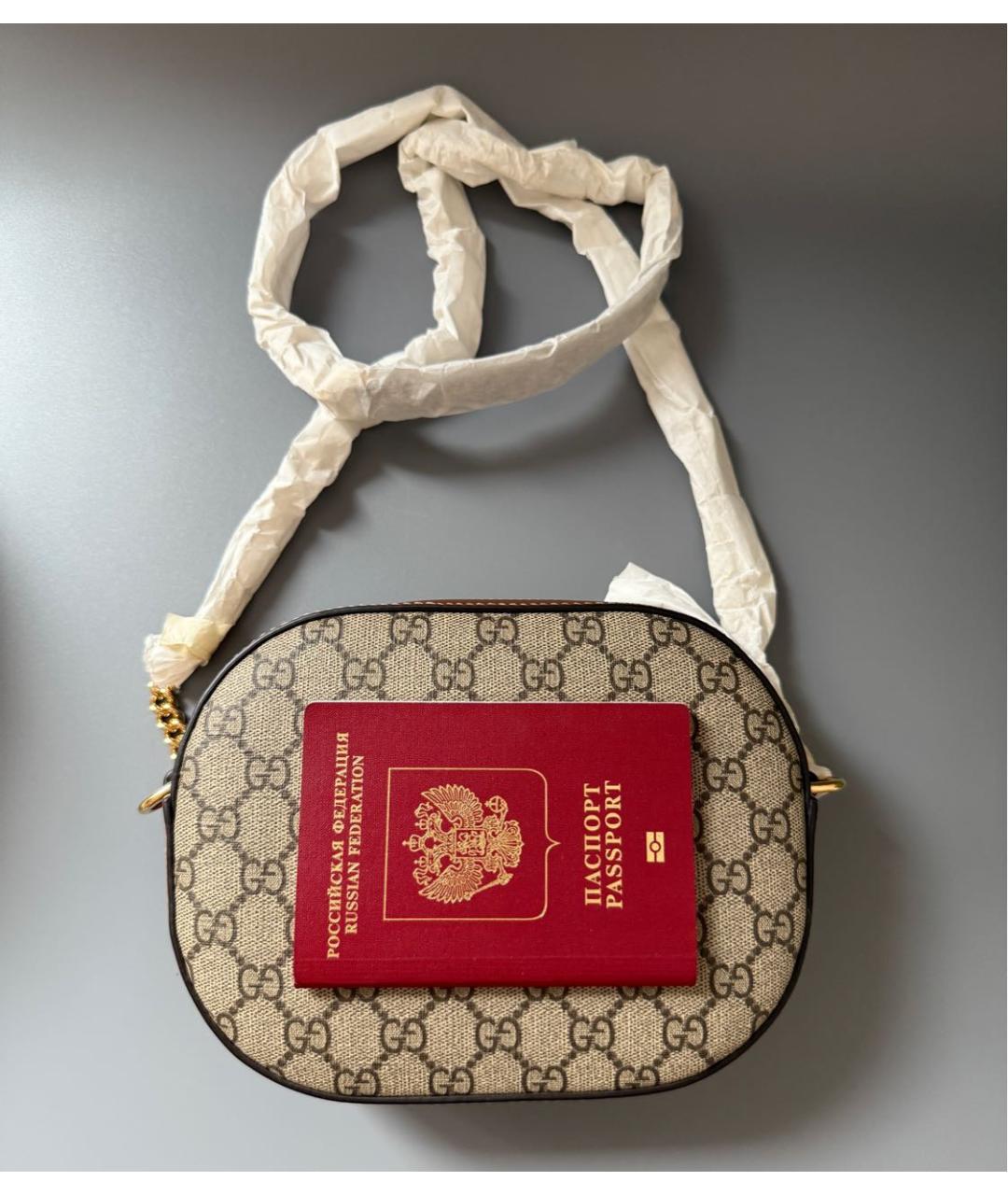 GUCCI Бежевая сумка через плечо, фото 6