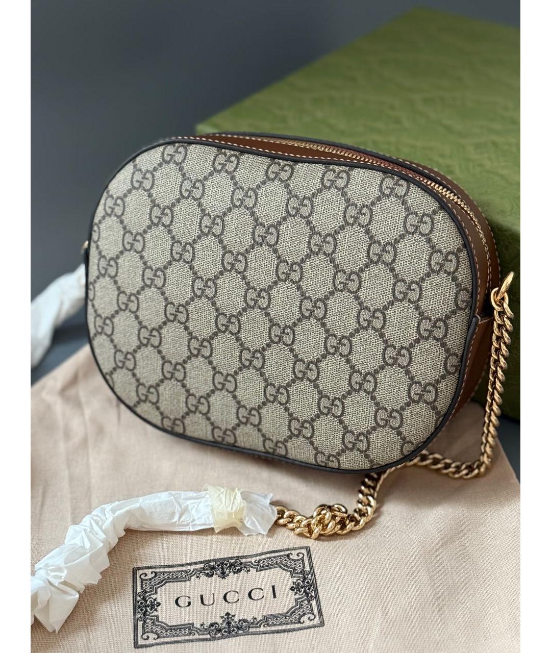 GUCCI Бежевая сумка через плечо, фото 7