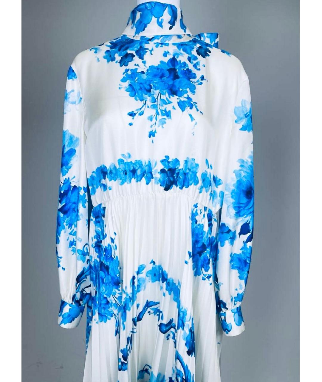 VALENTINO Мульти шелковое платье, фото 5