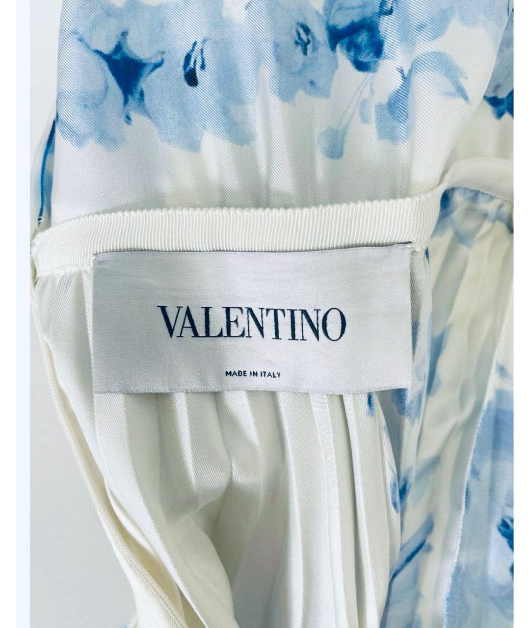 VALENTINO Мульти шелковое платье, фото 6