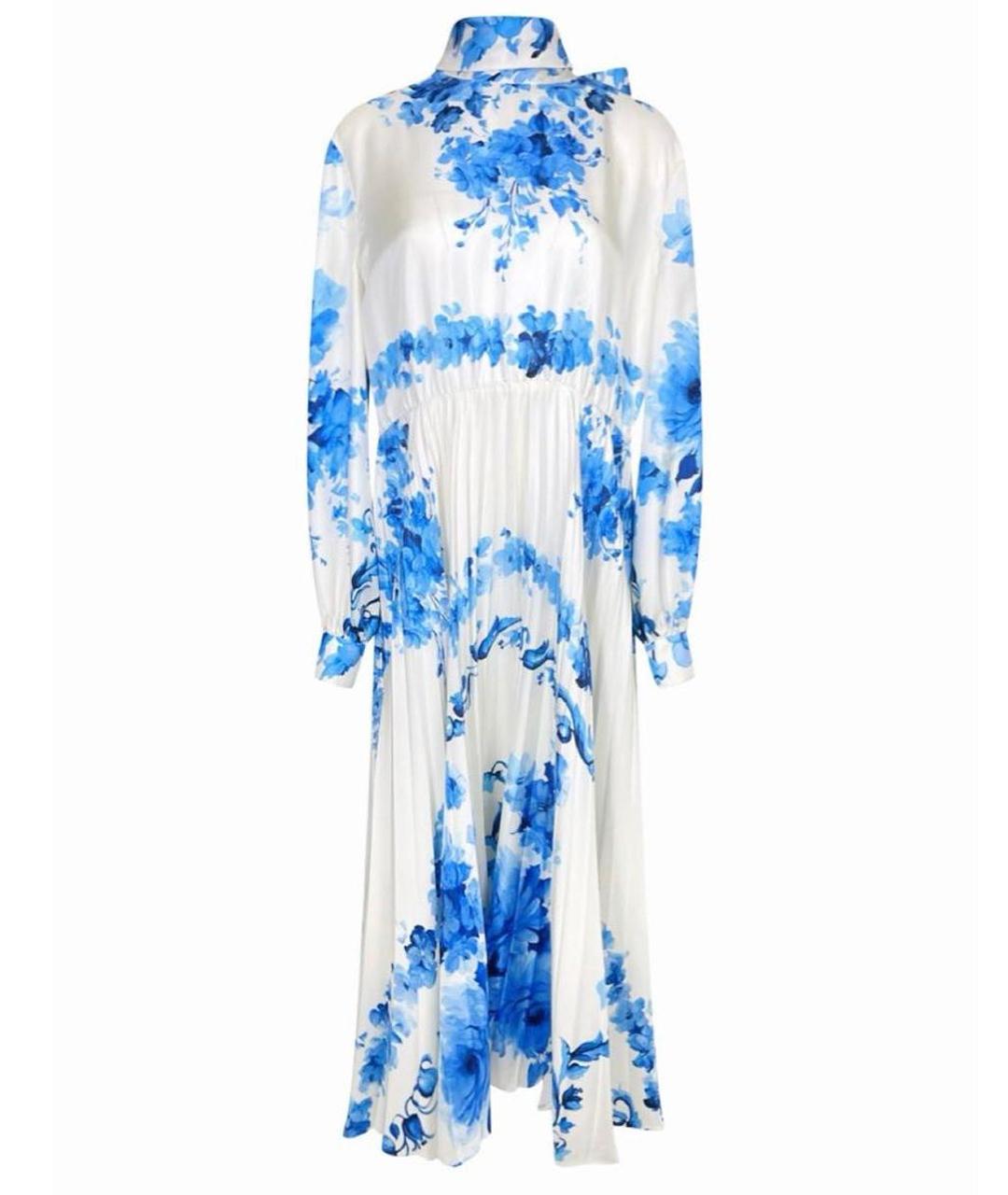 VALENTINO Мульти шелковое платье, фото 1