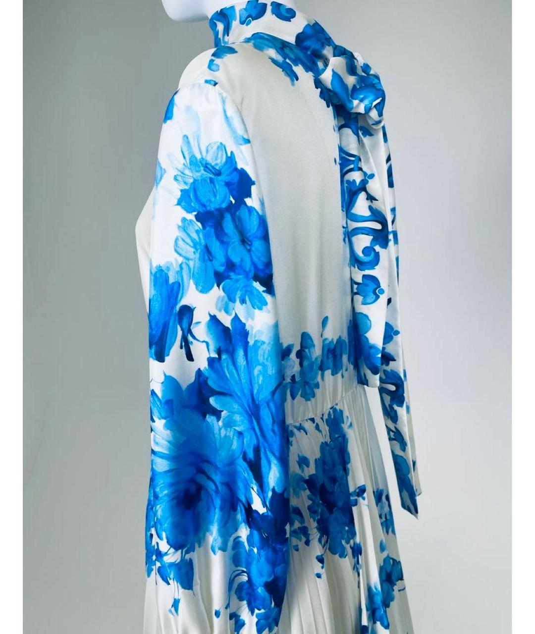 VALENTINO Мульти шелковое платье, фото 3