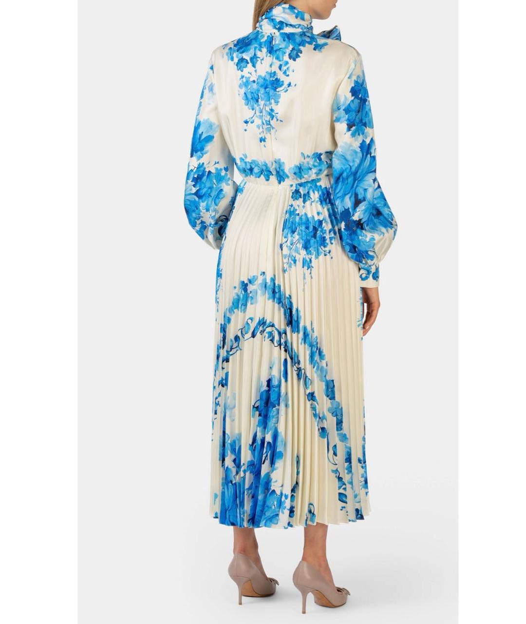 VALENTINO Мульти шелковое платье, фото 8