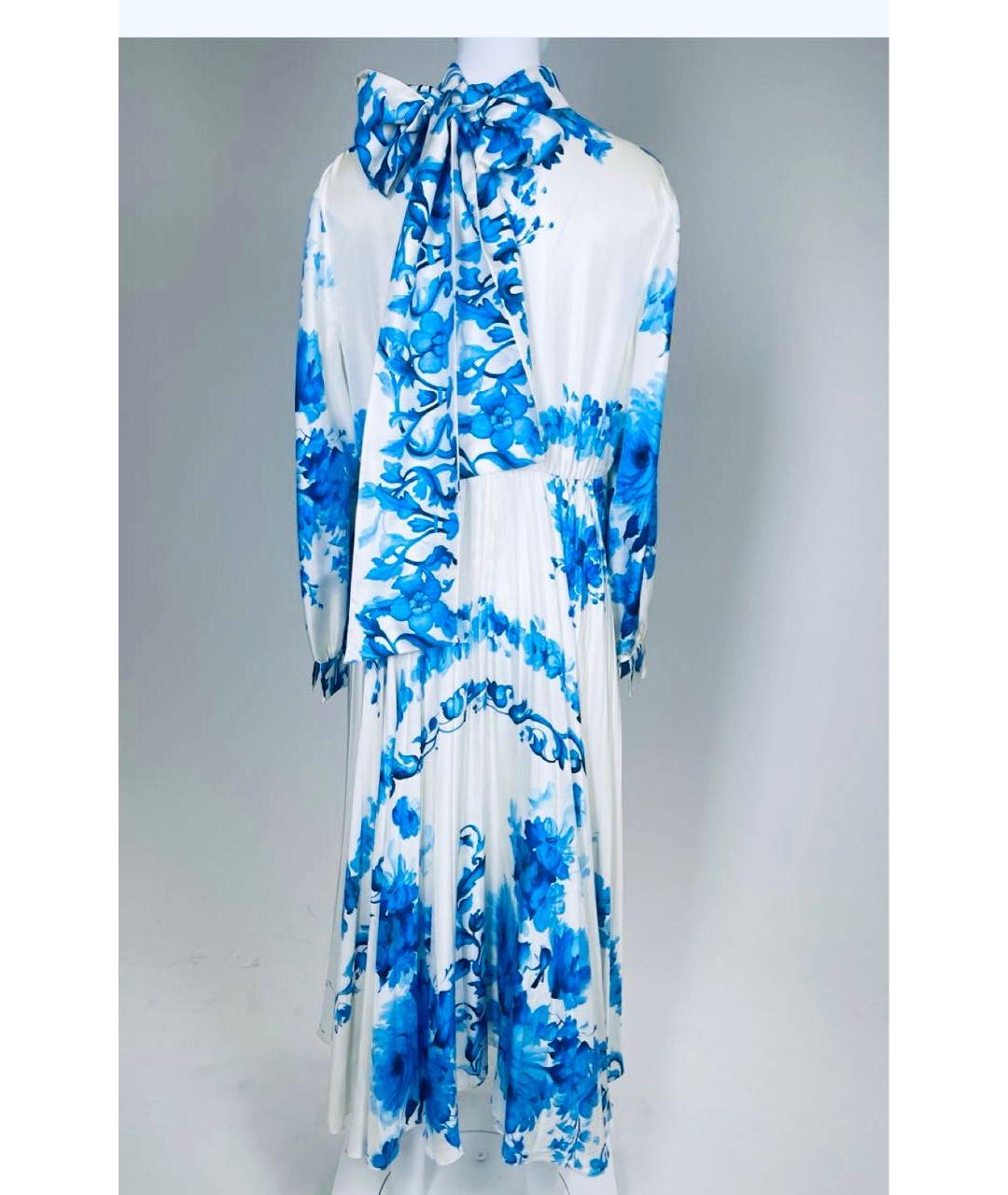 VALENTINO Мульти шелковое платье, фото 2