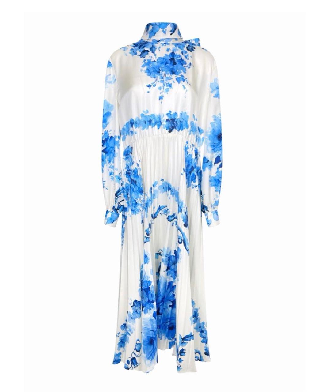 VALENTINO Мульти шелковое платье, фото 9