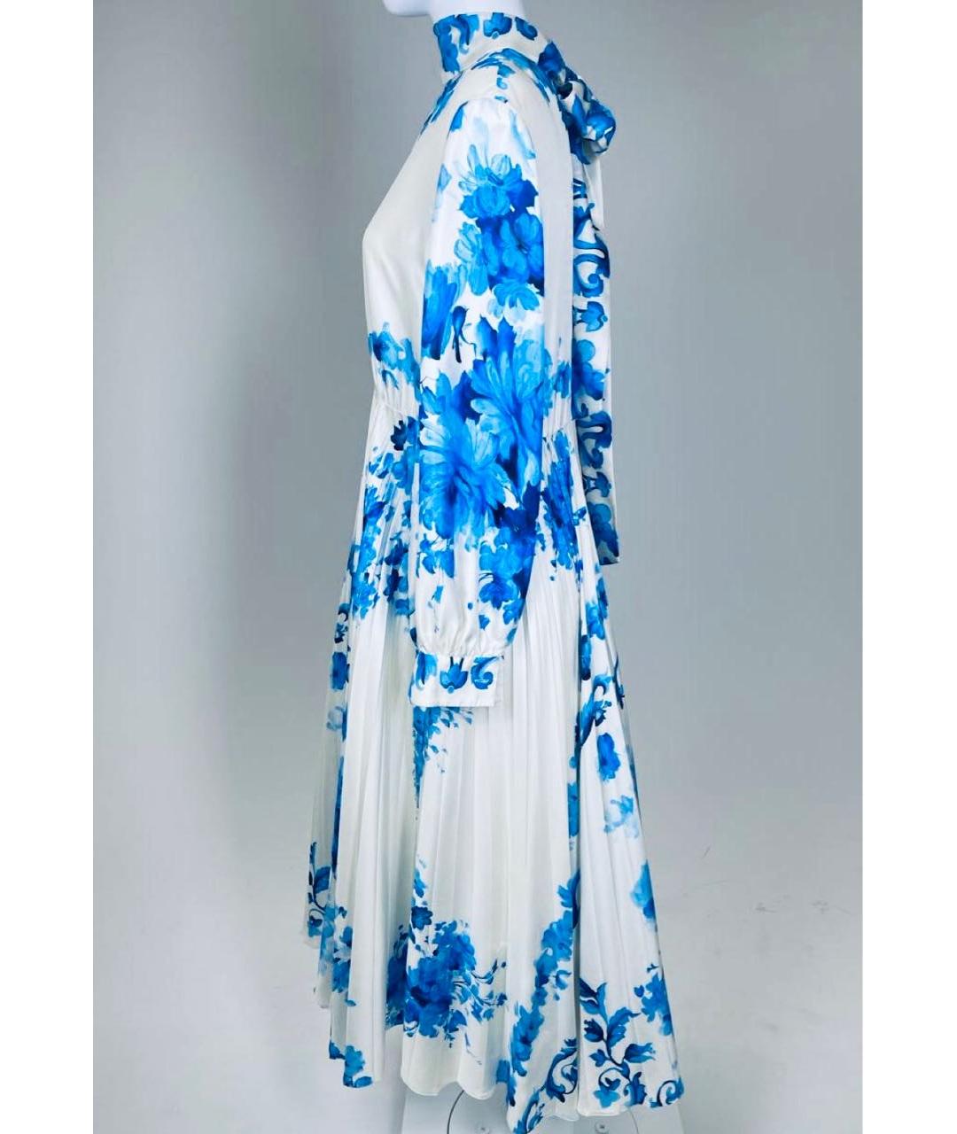 VALENTINO Мульти шелковое платье, фото 4