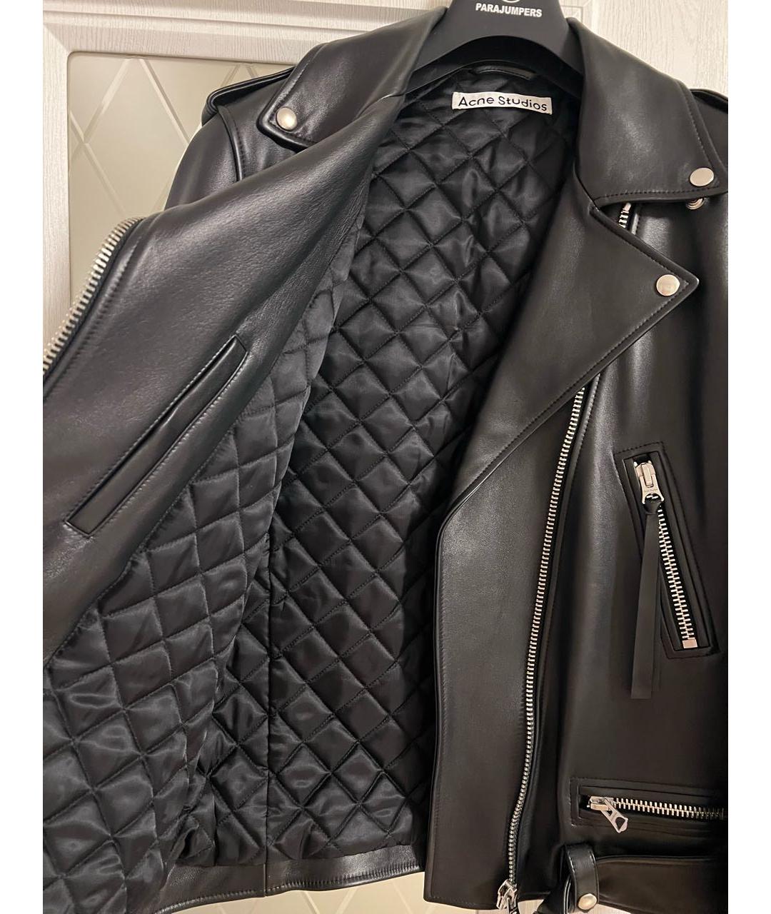 ACNE STUDIOS Черная кожаная куртка, фото 6