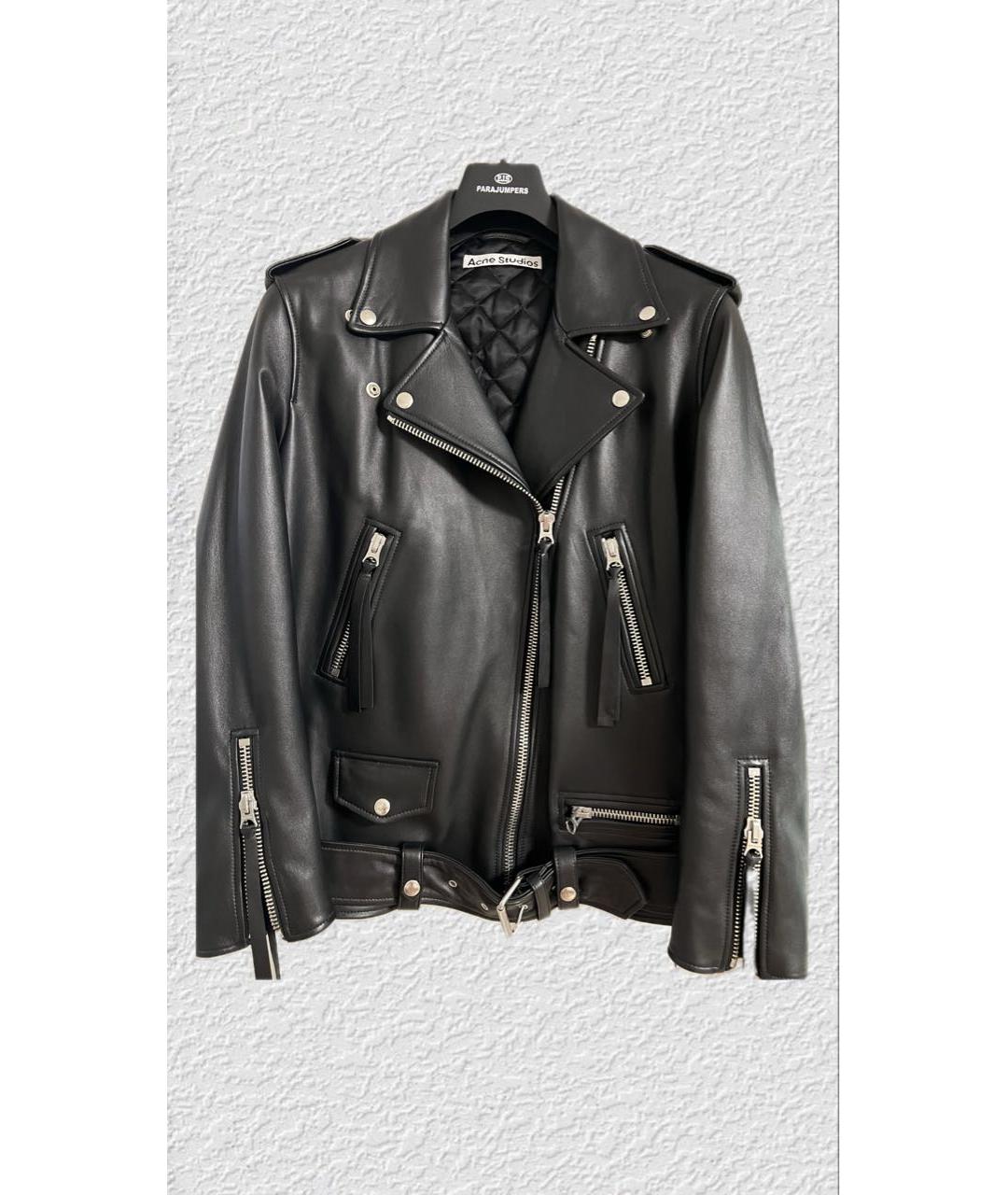 ACNE STUDIOS Черная кожаная куртка, фото 9