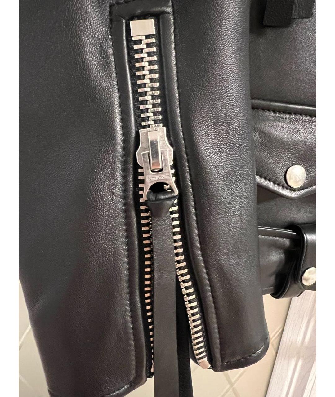 ACNE STUDIOS Черная кожаная куртка, фото 7