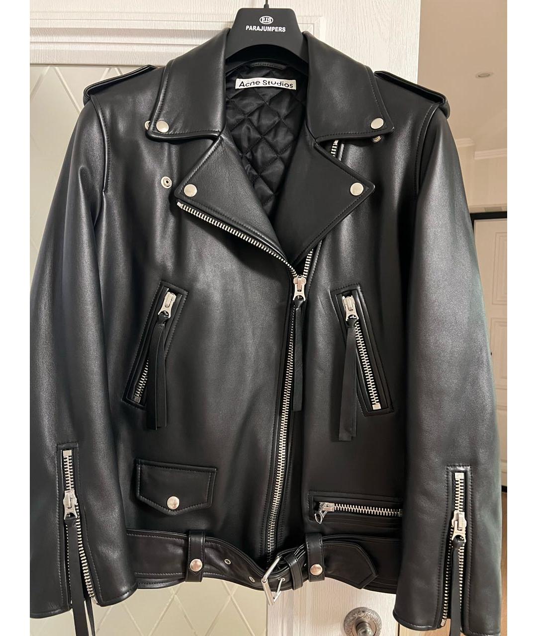 ACNE STUDIOS Черная кожаная куртка, фото 2