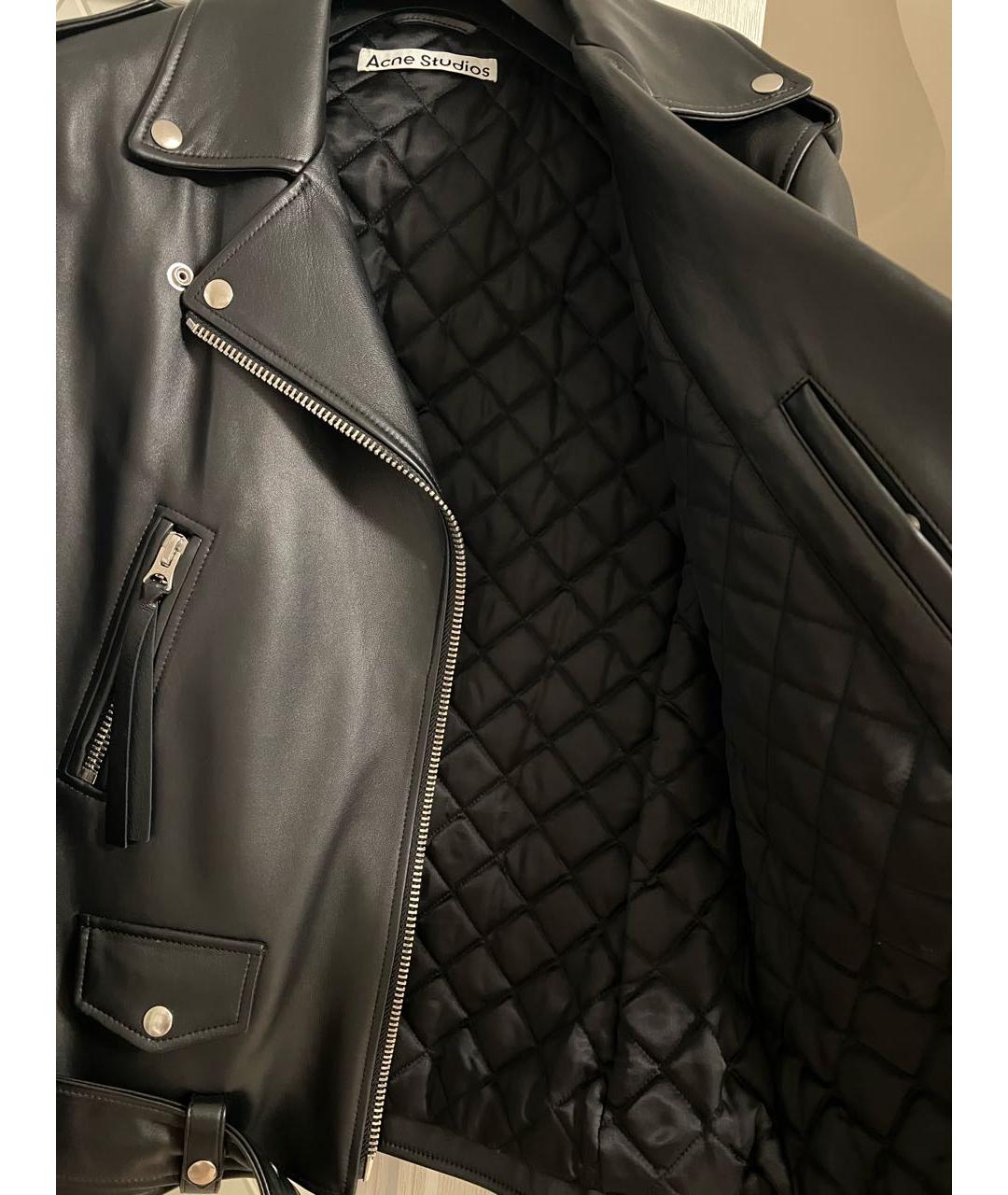 ACNE STUDIOS Черная кожаная куртка, фото 5